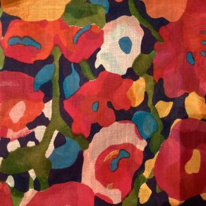 Foulard Fleur. multicolore